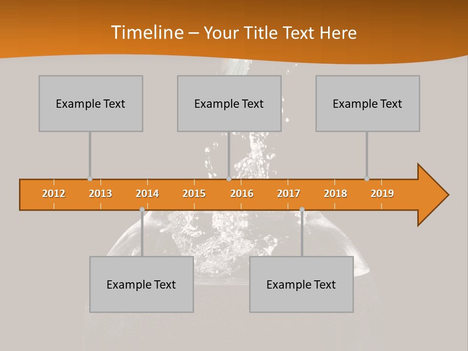 Aquarium Splashing Liquid PowerPoint Template