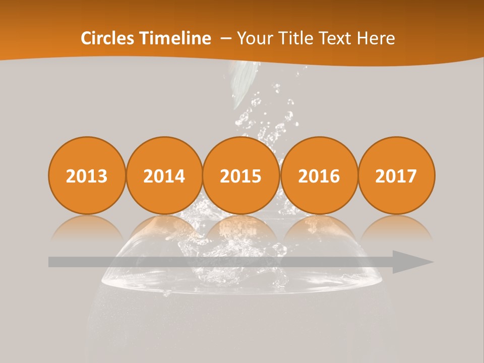 Aquarium Splashing Liquid PowerPoint Template