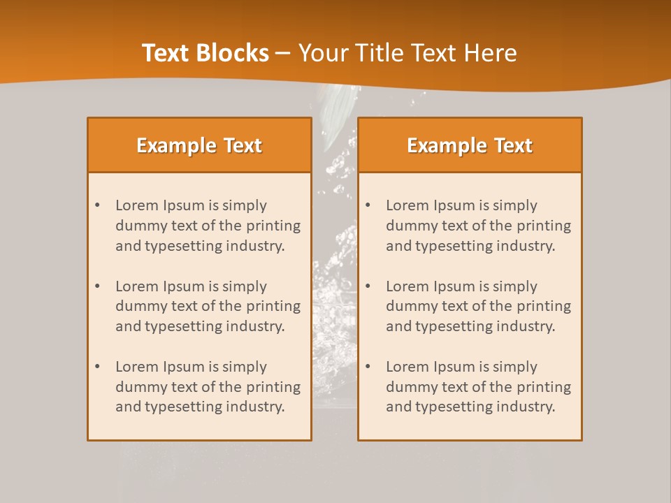 Aquarium Splashing Liquid PowerPoint Template