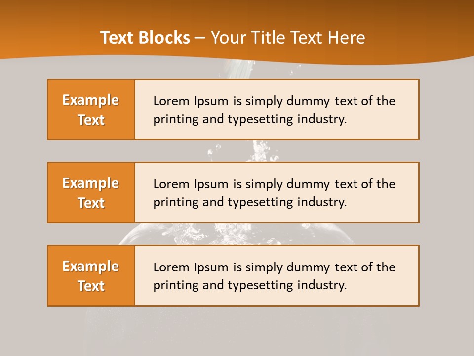 Aquarium Splashing Liquid PowerPoint Template