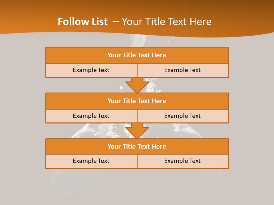 Aquarium Splashing Liquid PowerPoint Template