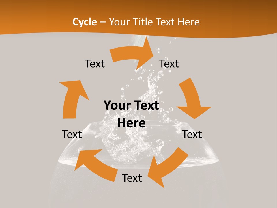 Aquarium Splashing Liquid PowerPoint Template