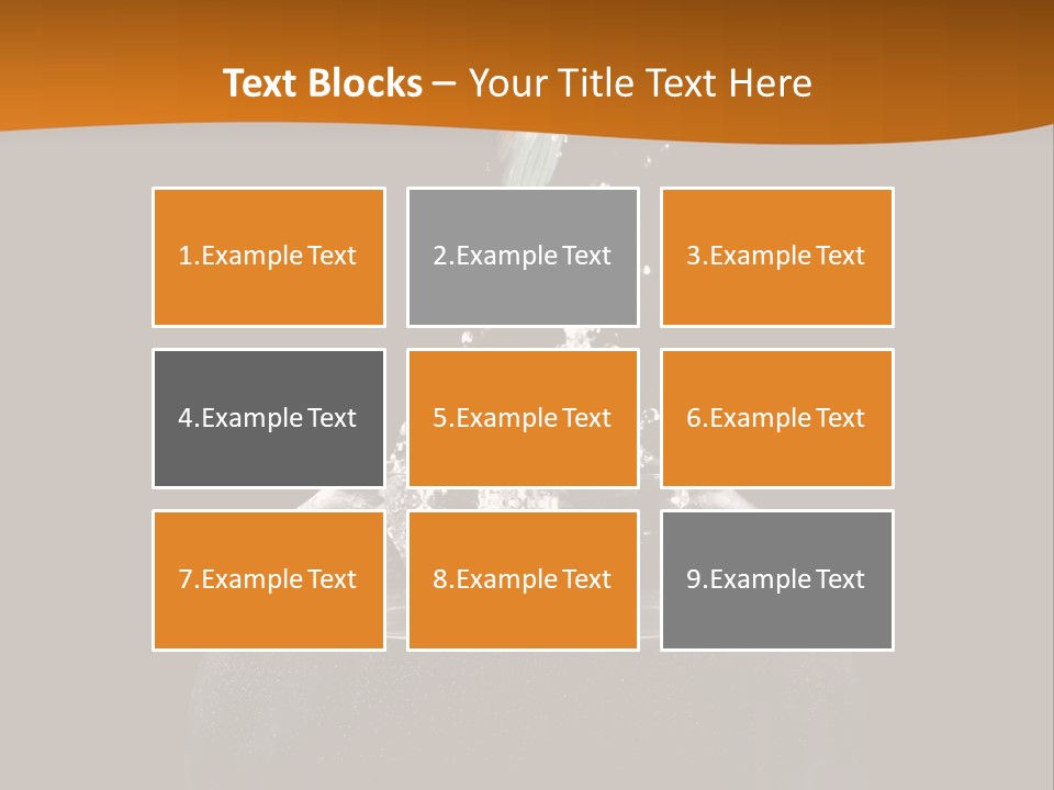 Aquarium Splashing Liquid PowerPoint Template