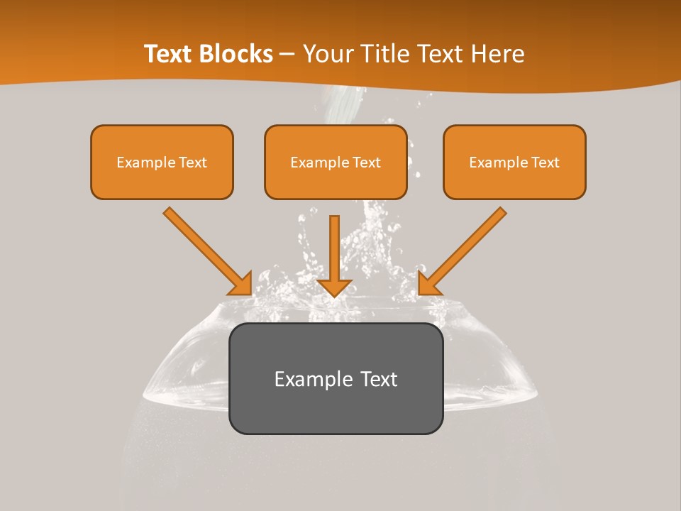 Aquarium Splashing Liquid PowerPoint Template