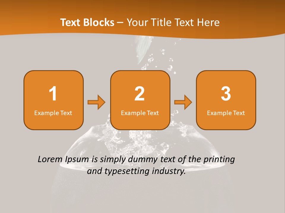 Aquarium Splashing Liquid PowerPoint Template