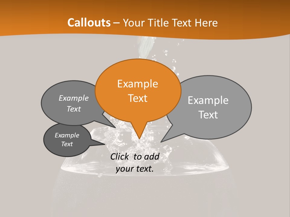 Aquarium Splashing Liquid PowerPoint Template