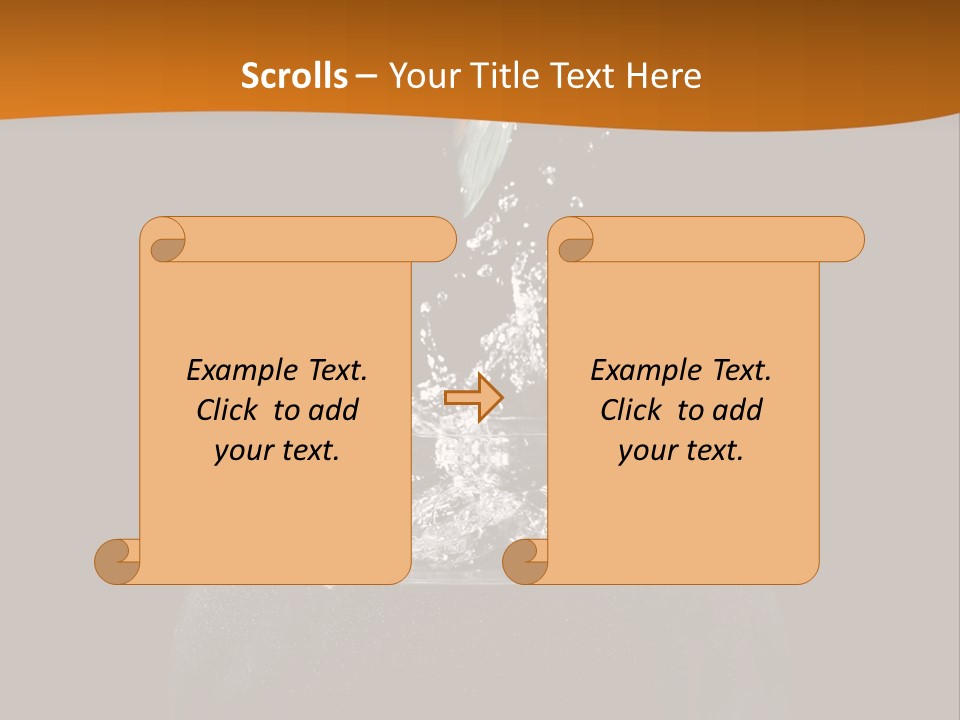 Aquarium Splashing Liquid PowerPoint Template
