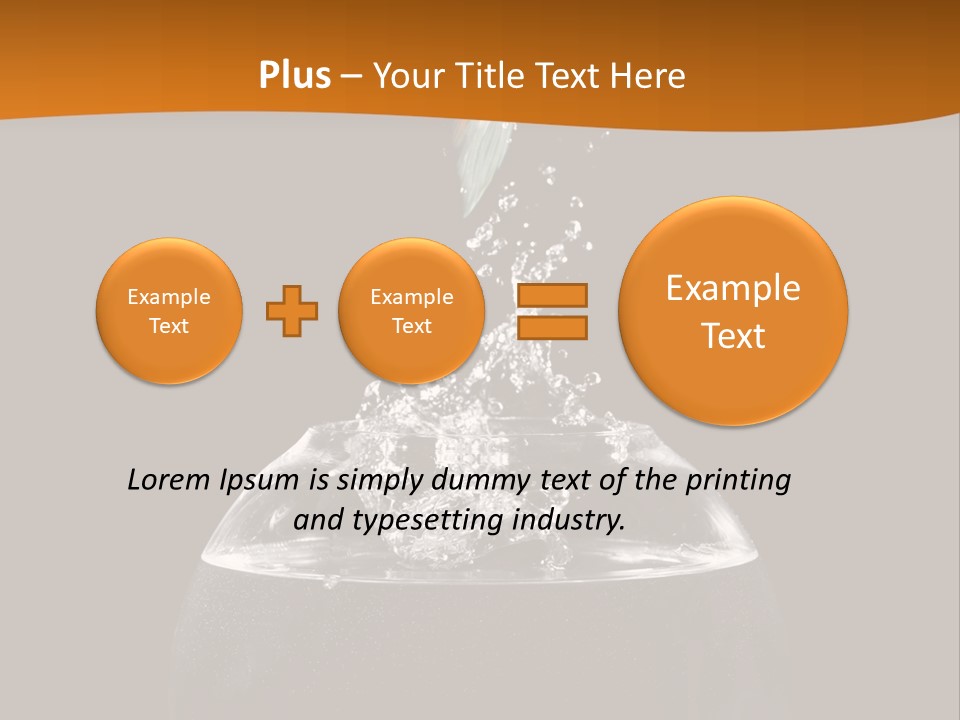 Aquarium Splashing Liquid PowerPoint Template