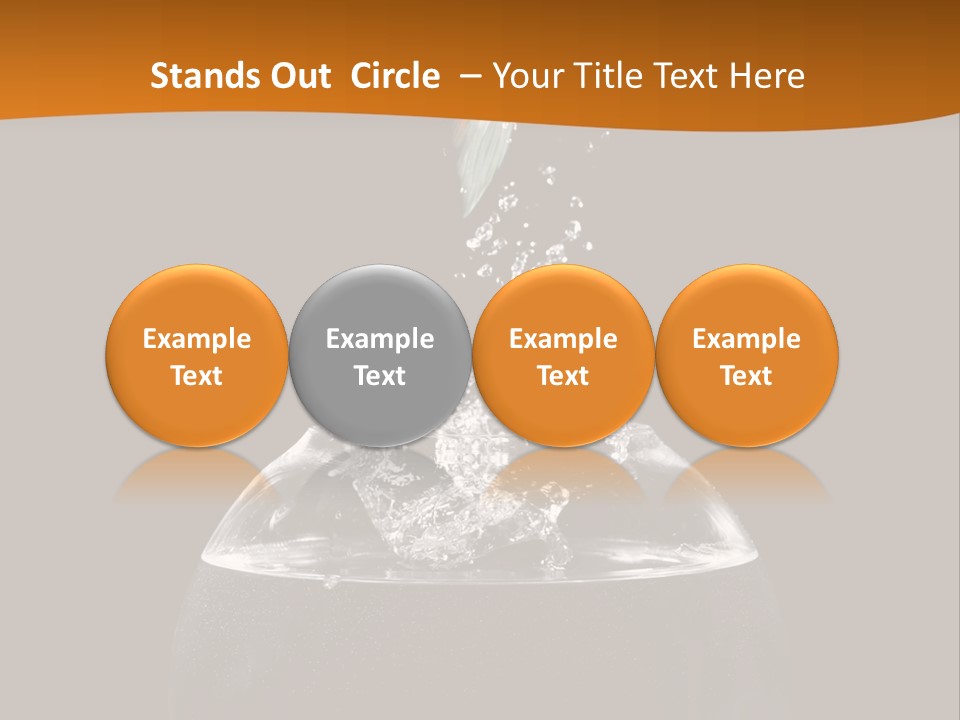 Aquarium Splashing Liquid PowerPoint Template