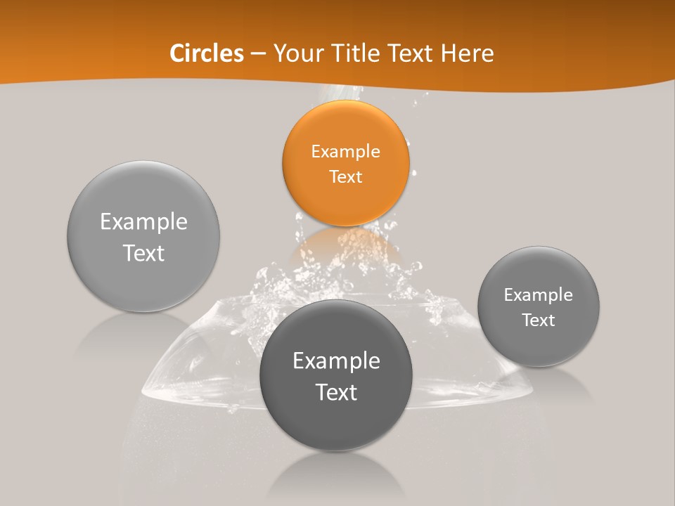 Aquarium Splashing Liquid PowerPoint Template