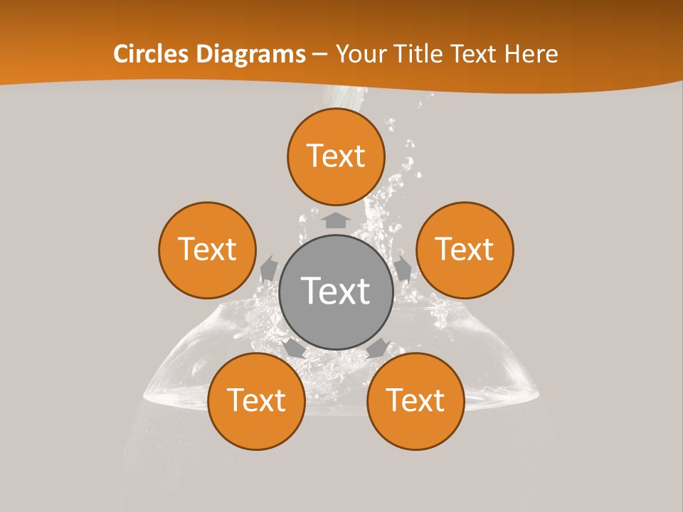 Aquarium Splashing Liquid PowerPoint Template