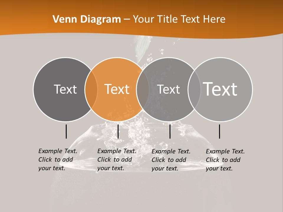 Aquarium Splashing Liquid PowerPoint Template