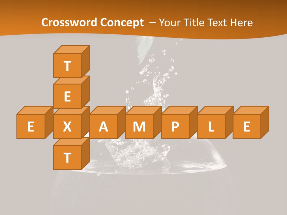 Aquarium Splashing Liquid PowerPoint Template