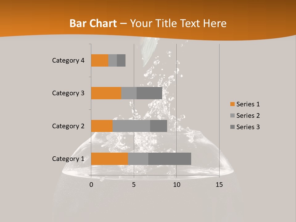 Aquarium Splashing Liquid PowerPoint Template