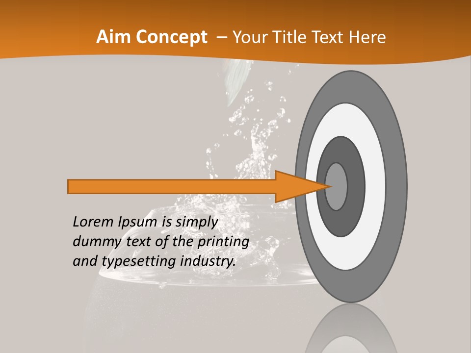 Aquarium Splashing Liquid PowerPoint Template