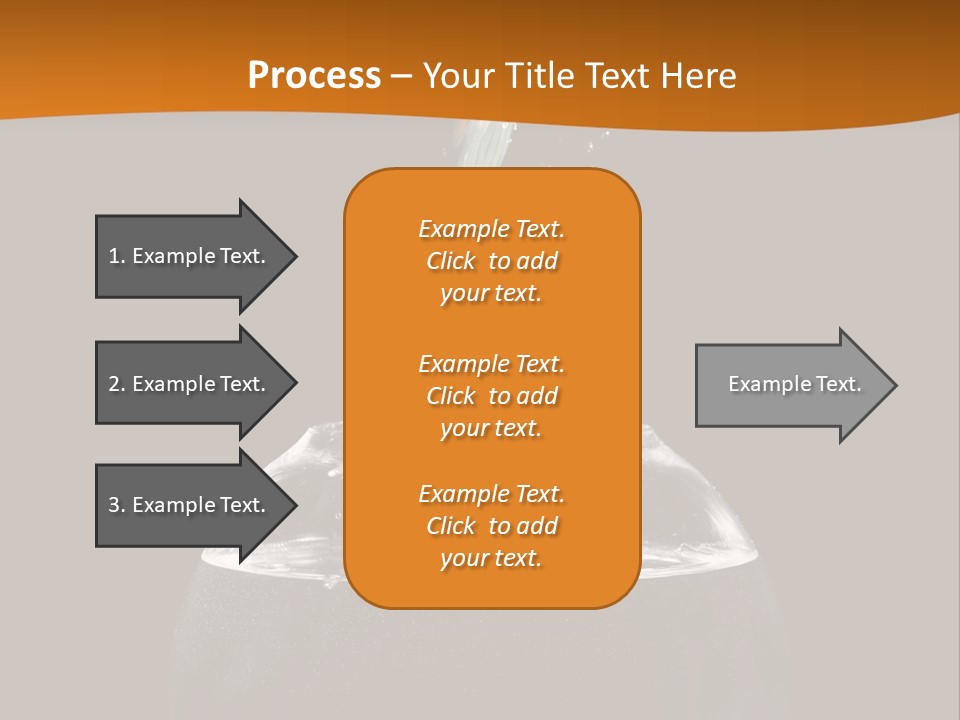 Aquarium Splashing Liquid PowerPoint Template