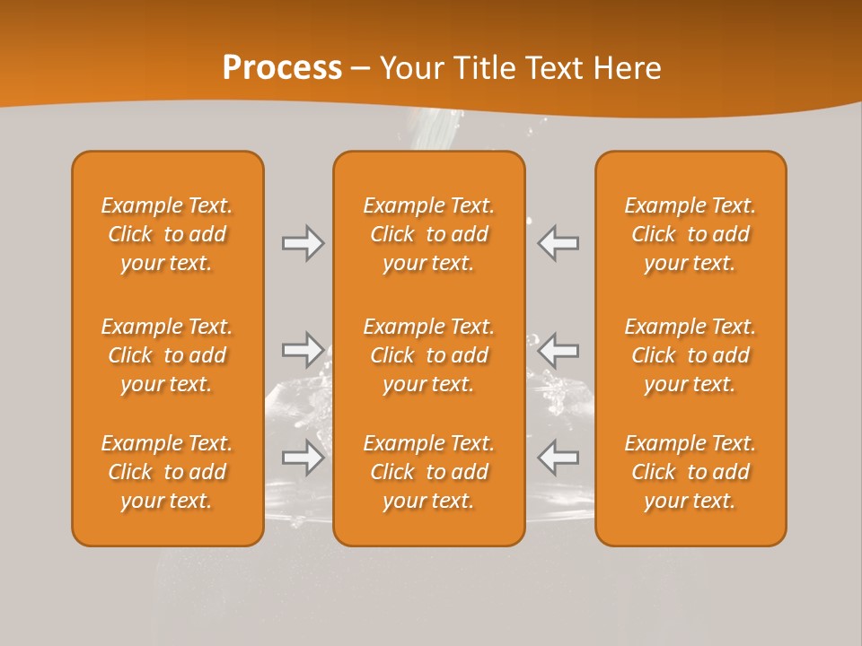 Aquarium Splashing Liquid PowerPoint Template