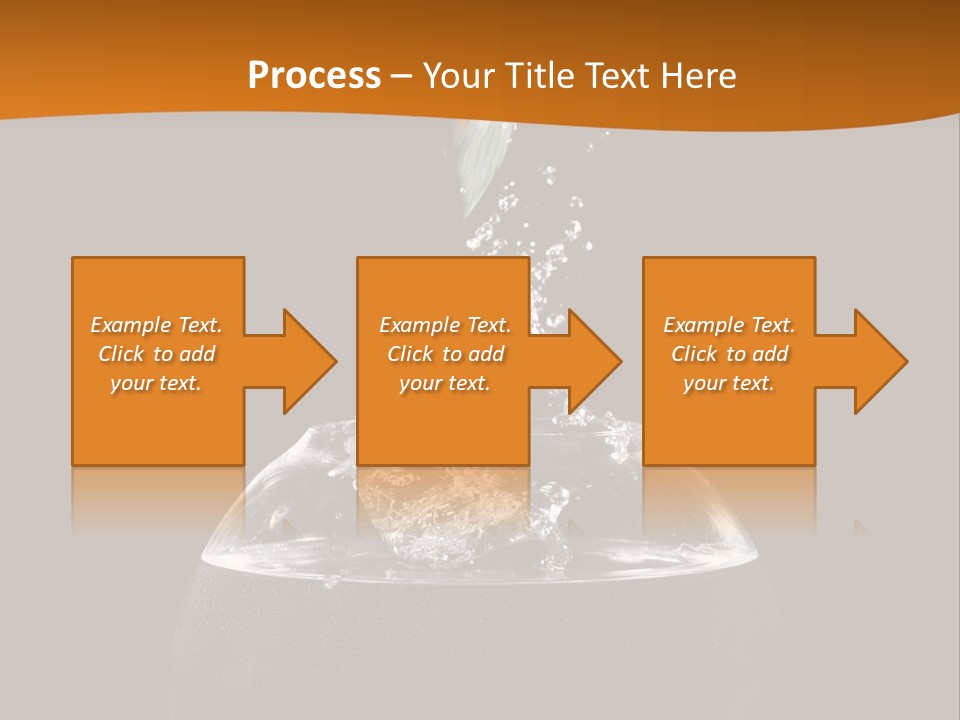 Aquarium Splashing Liquid PowerPoint Template