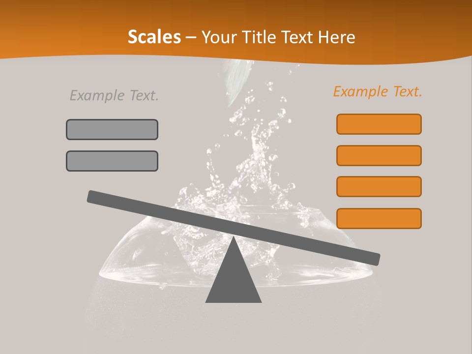 Aquarium Splashing Liquid PowerPoint Template