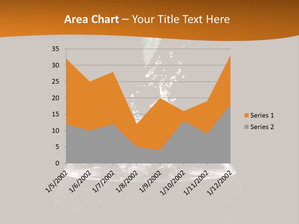 Aquarium Splashing Liquid PowerPoint Template