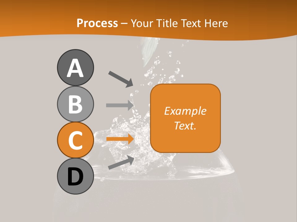 Aquarium Splashing Liquid PowerPoint Template