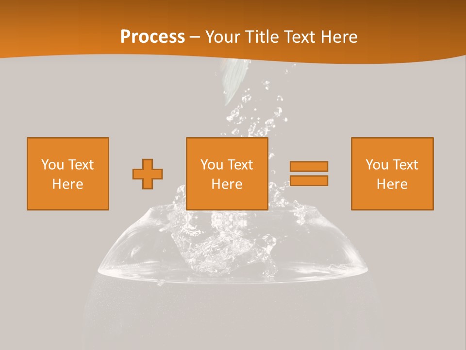 Aquarium Splashing Liquid PowerPoint Template