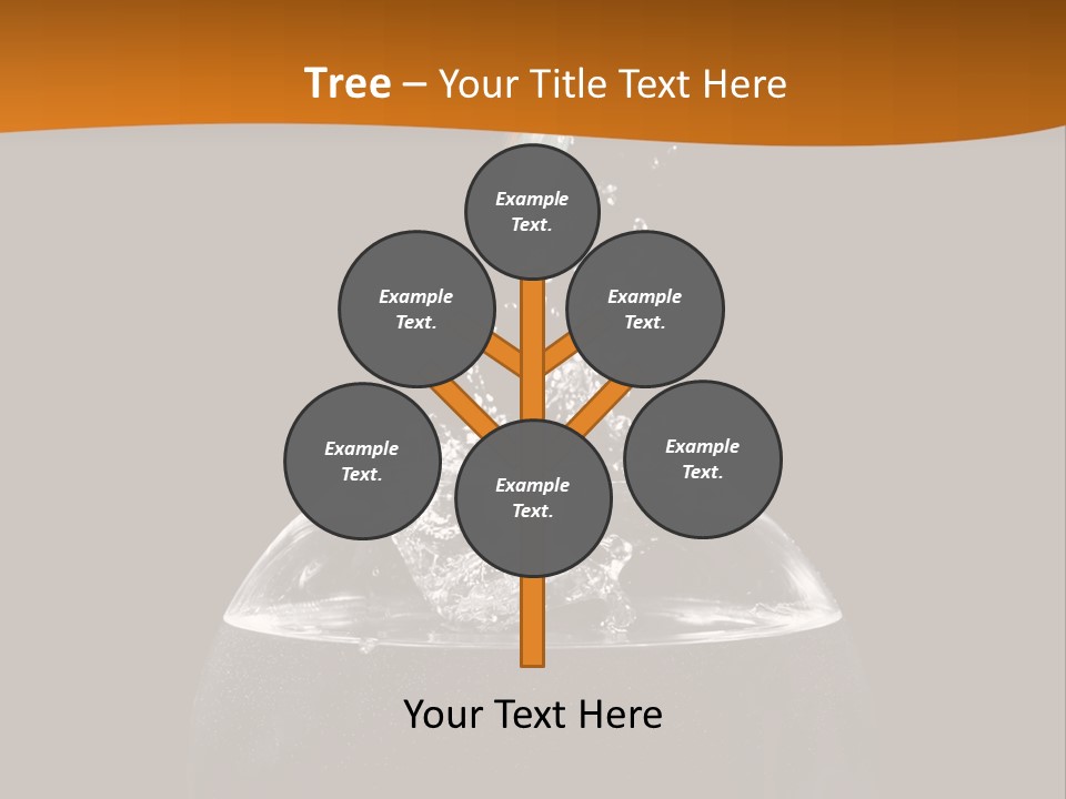 Aquarium Splashing Liquid PowerPoint Template