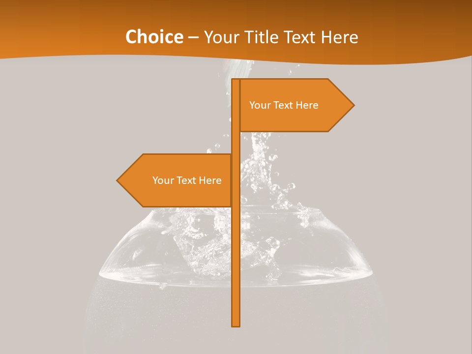 Aquarium Splashing Liquid PowerPoint Template