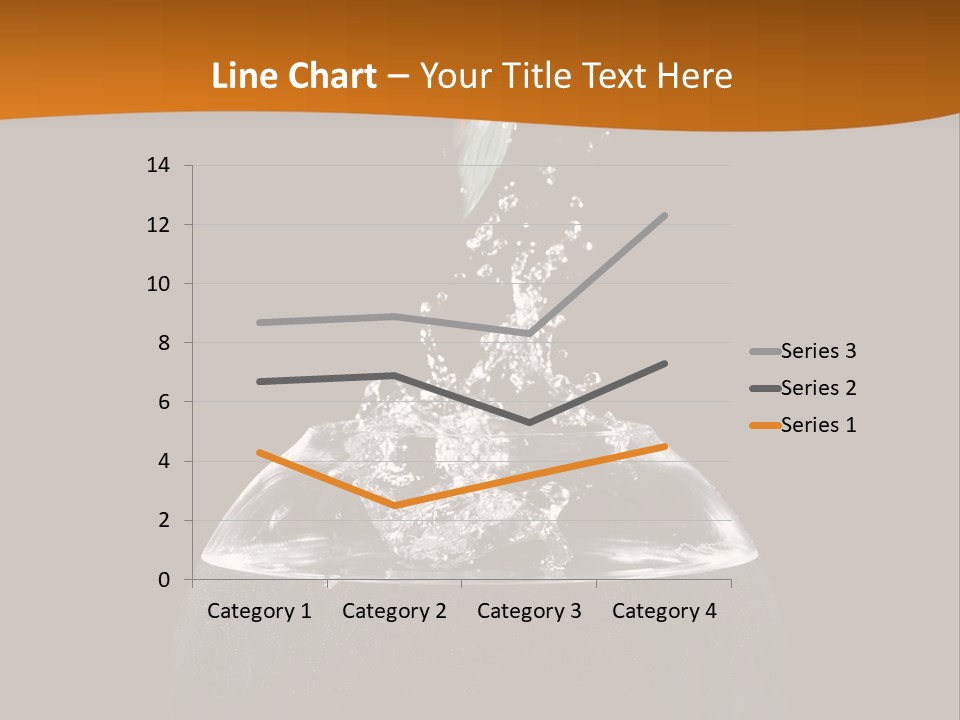 Aquarium Splashing Liquid PowerPoint Template