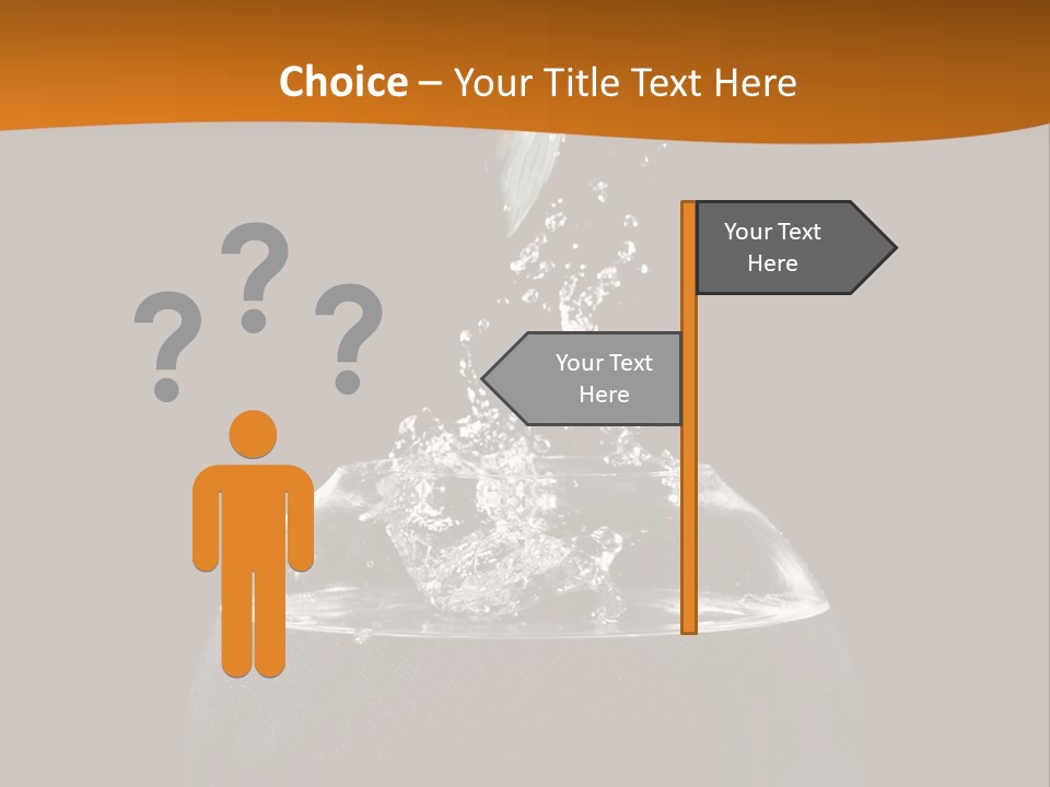 Aquarium Splashing Liquid PowerPoint Template