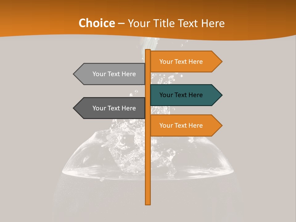 Aquarium Splashing Liquid PowerPoint Template