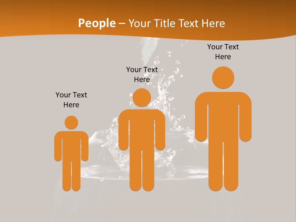 Aquarium Splashing Liquid PowerPoint Template