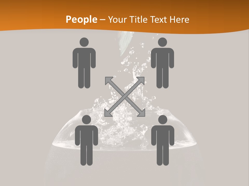 Aquarium Splashing Liquid PowerPoint Template