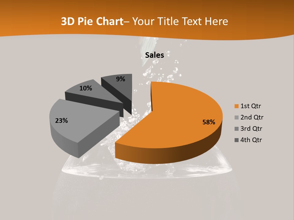 Aquarium Splashing Liquid PowerPoint Template