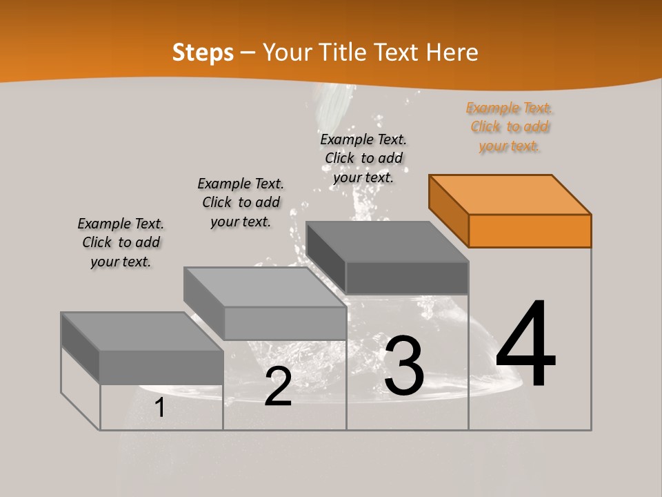 Aquarium Splashing Liquid PowerPoint Template