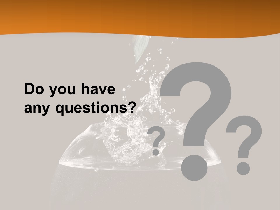 Aquarium Splashing Liquid PowerPoint Template