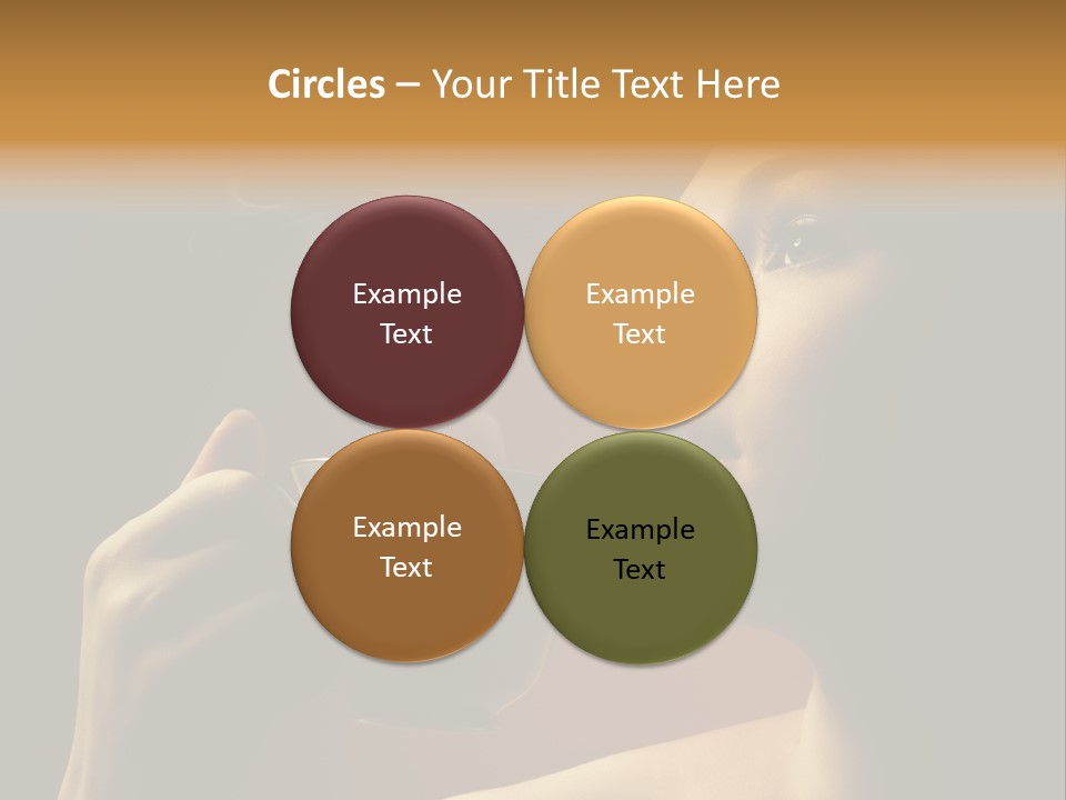 Young Coffee Satisfaction PowerPoint Template