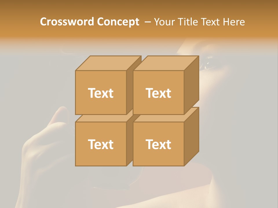 Young Coffee Satisfaction PowerPoint Template