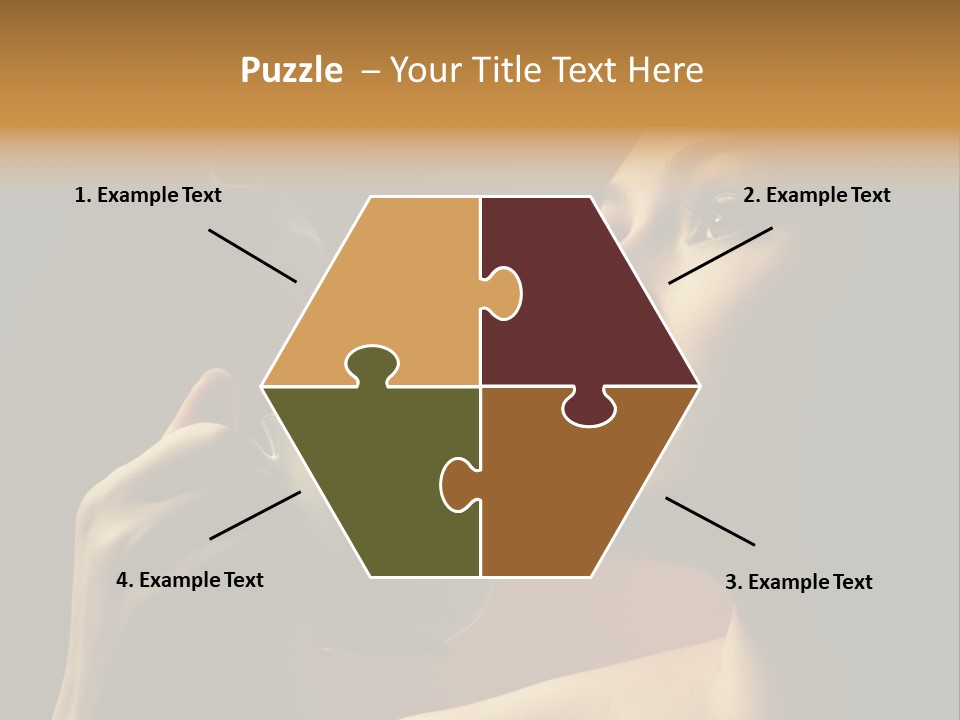 Young Coffee Satisfaction PowerPoint Template