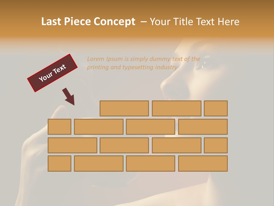 Young Coffee Satisfaction PowerPoint Template