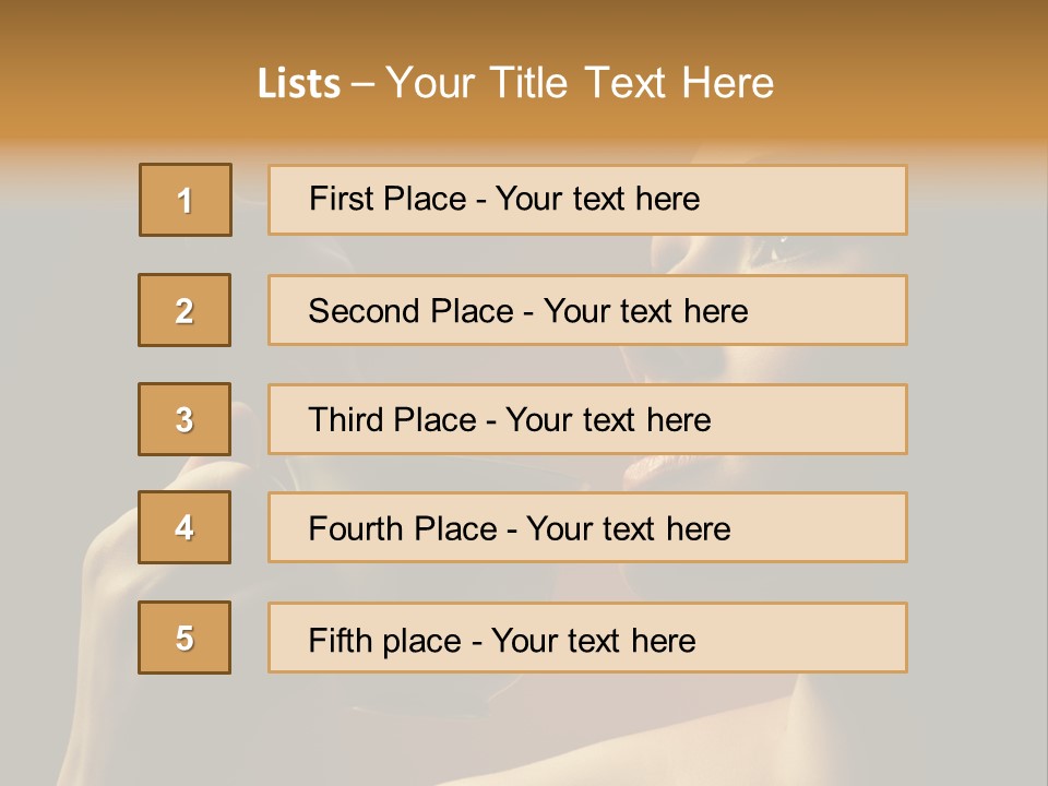 Young Coffee Satisfaction PowerPoint Template