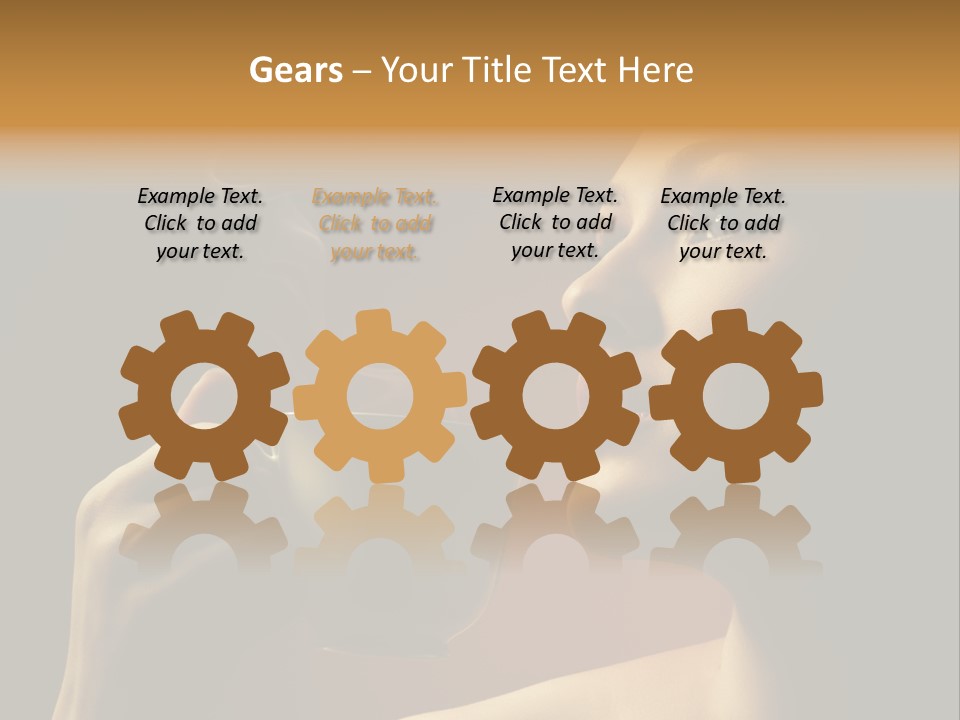 Young Coffee Satisfaction PowerPoint Template