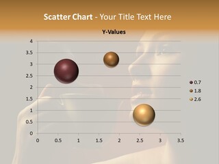 Young Coffee Satisfaction PowerPoint Template