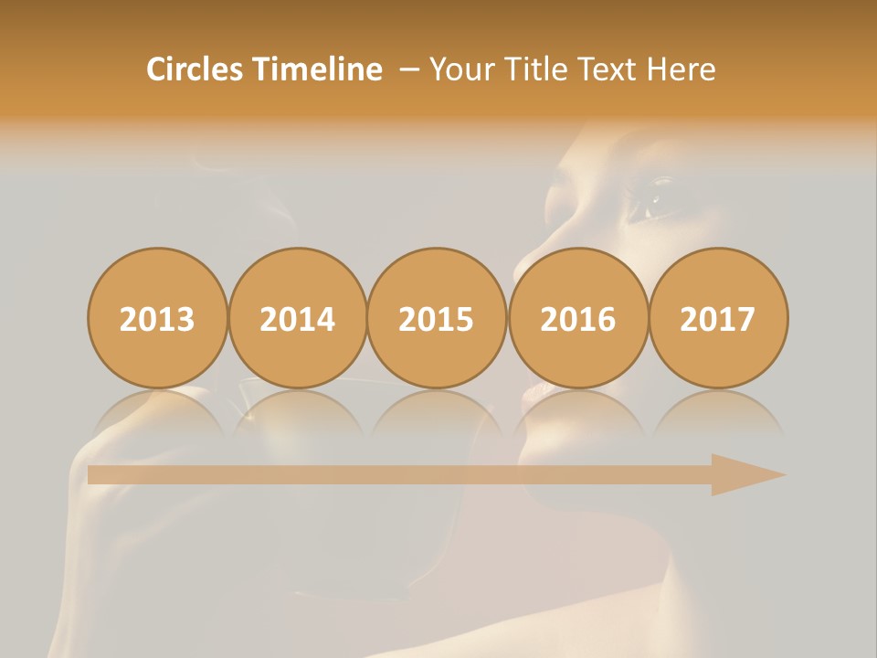 Young Coffee Satisfaction PowerPoint Template