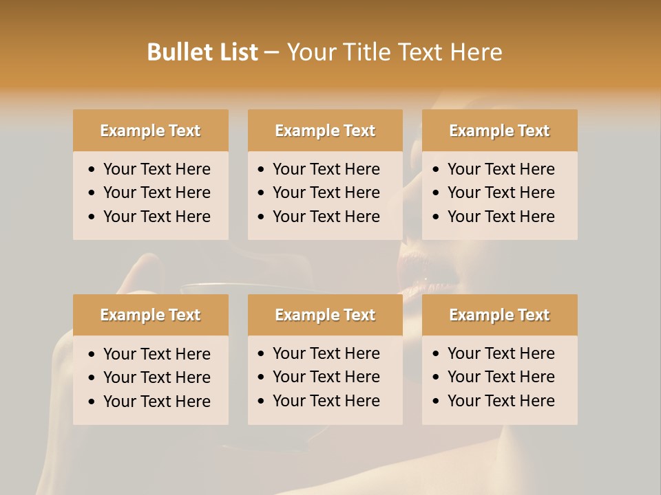 Young Coffee Satisfaction PowerPoint Template