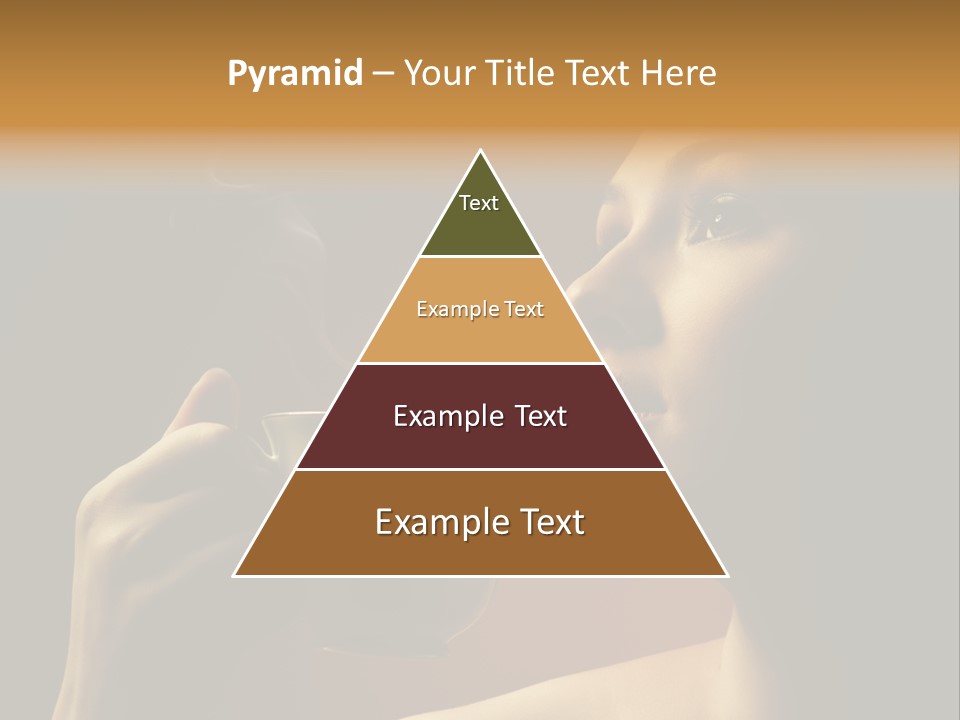 Young Coffee Satisfaction PowerPoint Template