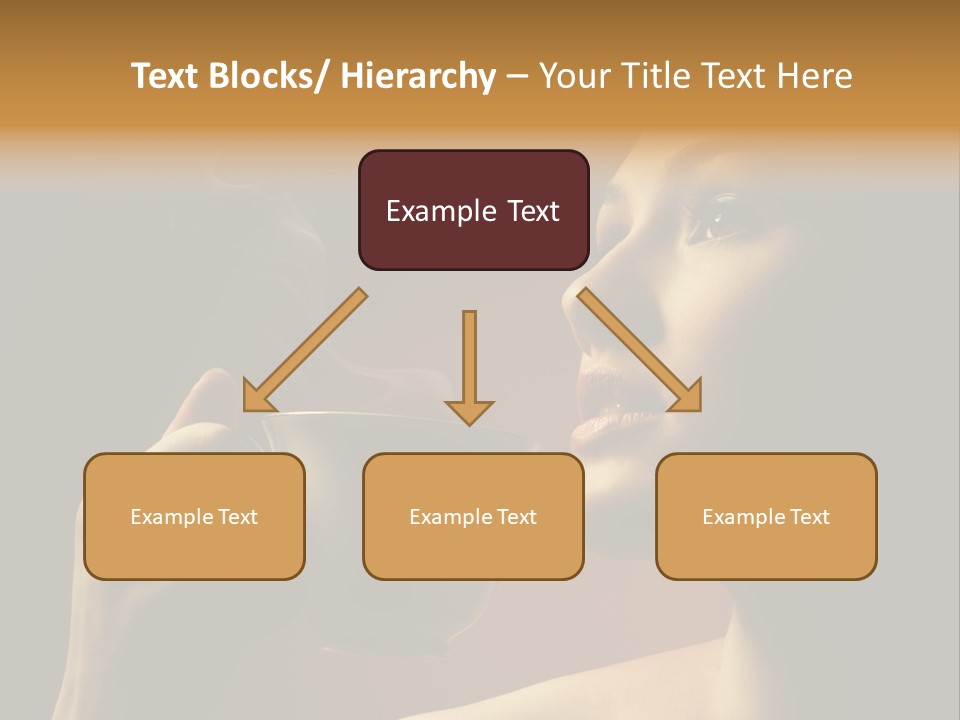 Young Coffee Satisfaction PowerPoint Template