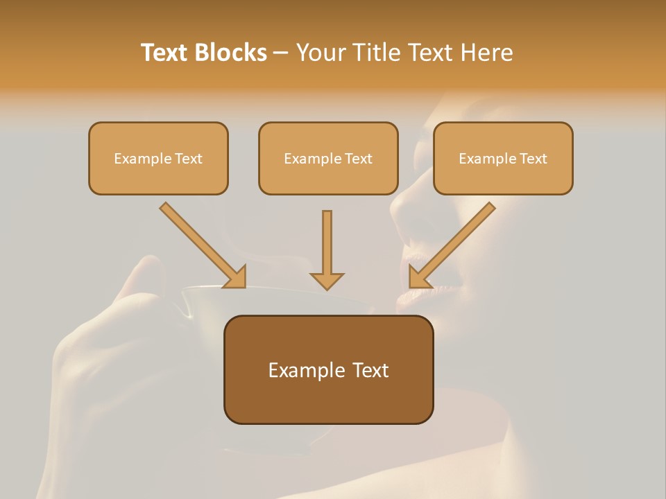 Young Coffee Satisfaction PowerPoint Template