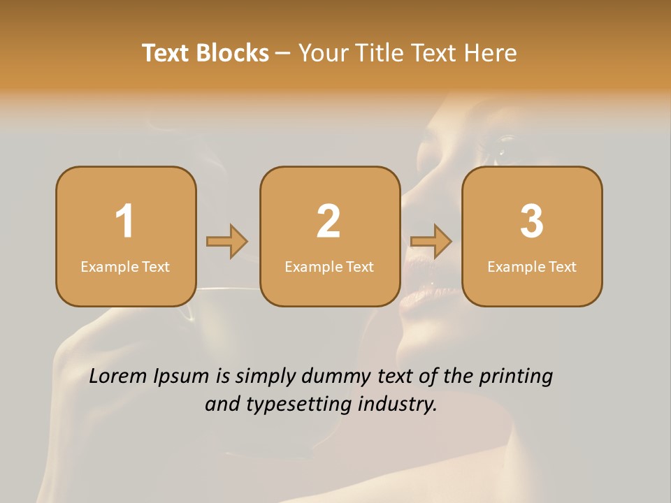 Young Coffee Satisfaction PowerPoint Template