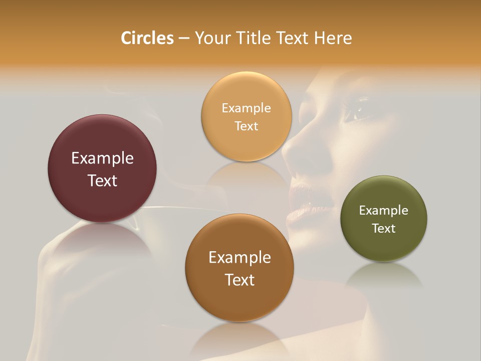 Young Coffee Satisfaction PowerPoint Template